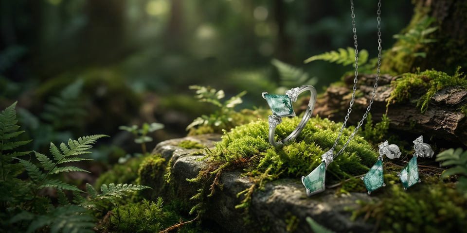 Moss necklace