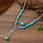 Turquoise Natural Shape Western Style Necklace