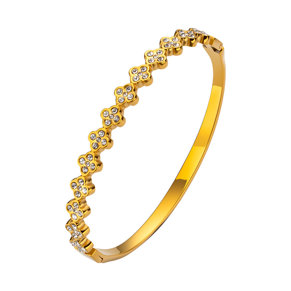 Women's Four-Leaf Clover Bracelet