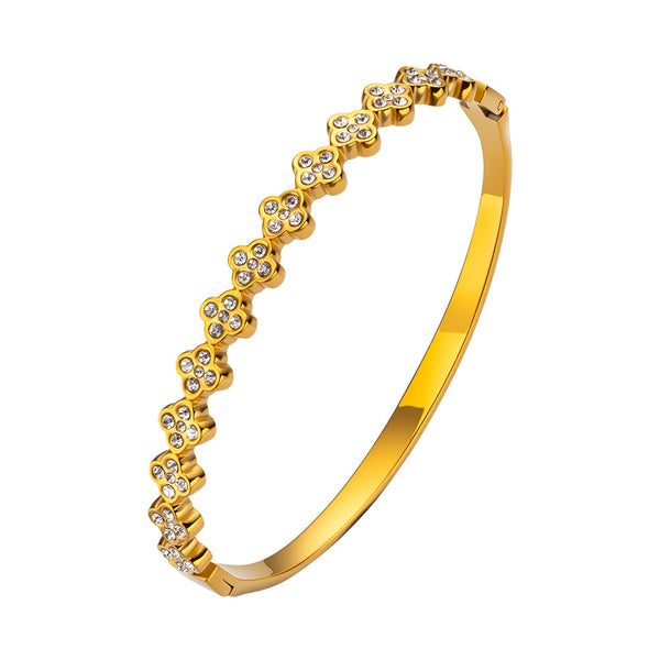 Women's Four-Leaf Clover Bracelet