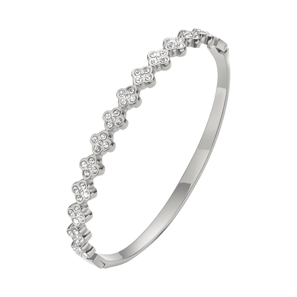 Women's Four-Leaf Clover Bracelet
