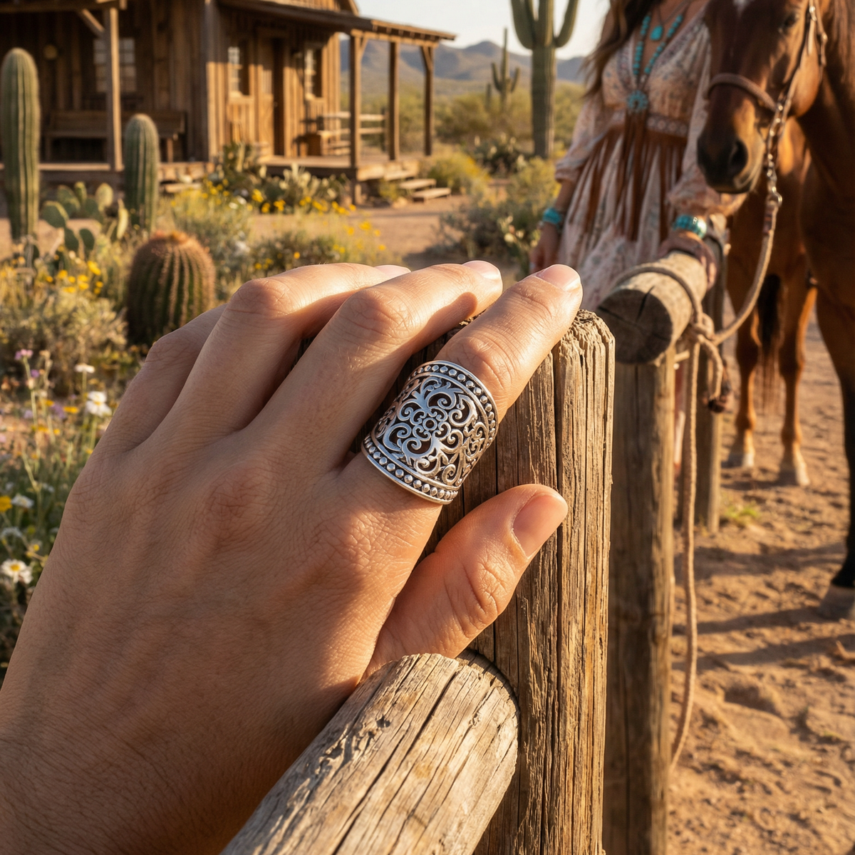 Handcrafted Filigree Design Ring