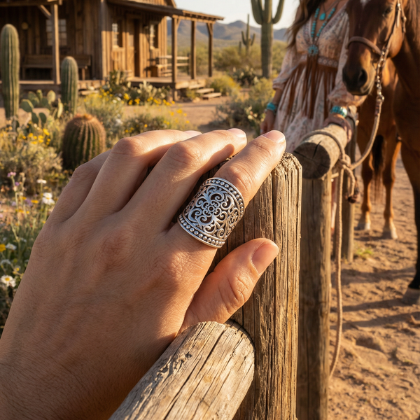 Handcrafted Filigree Design Ring