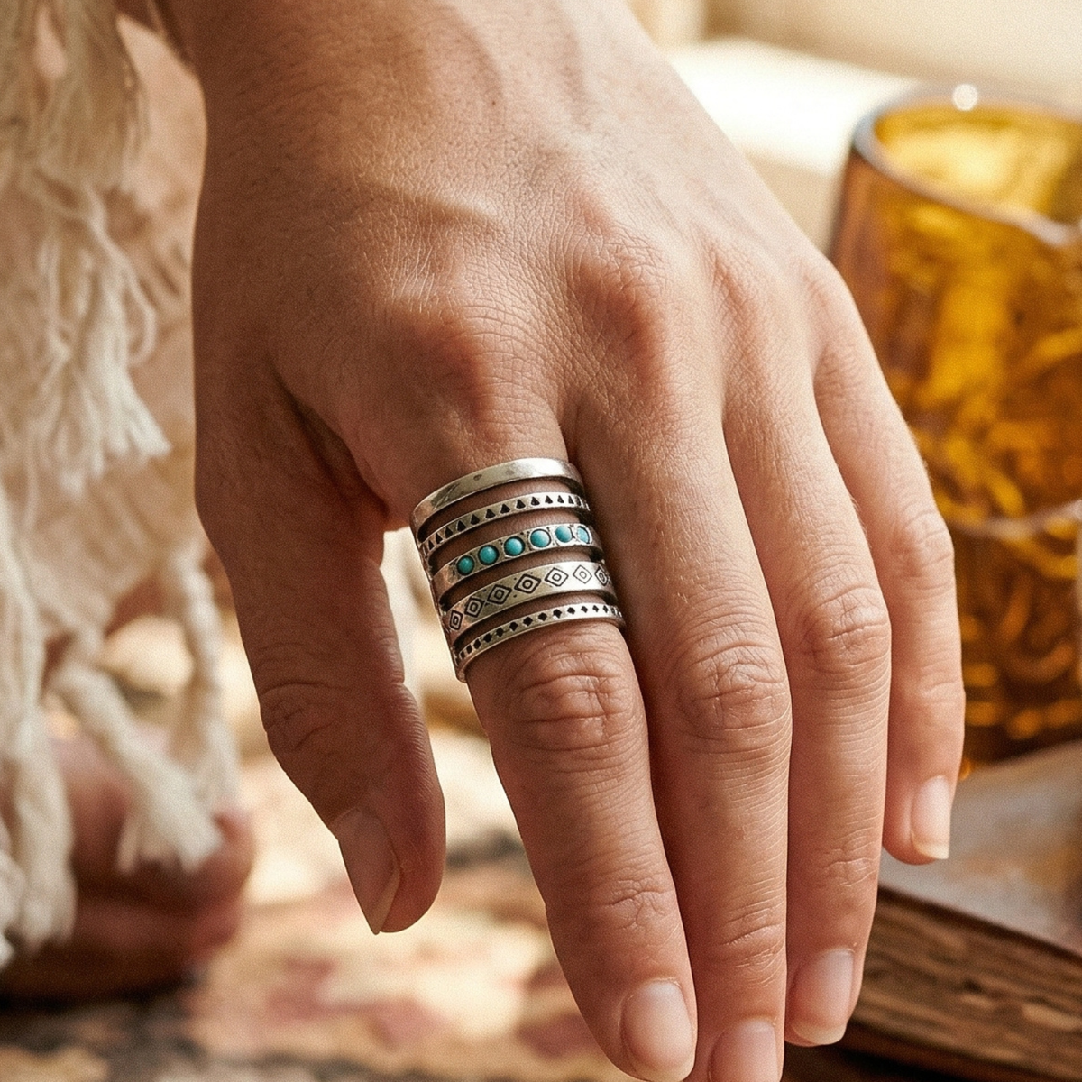 Turquoise Fidget Ring