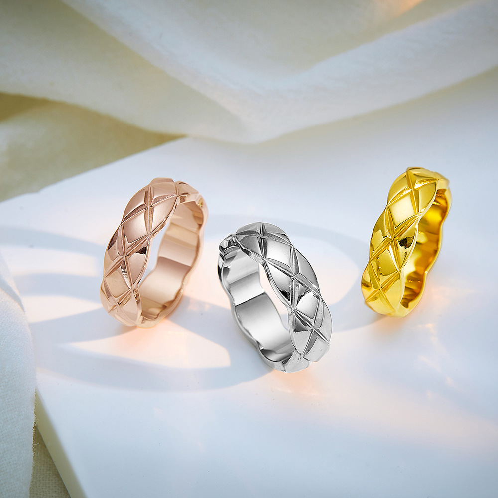 Woven Texture Women's Ring
