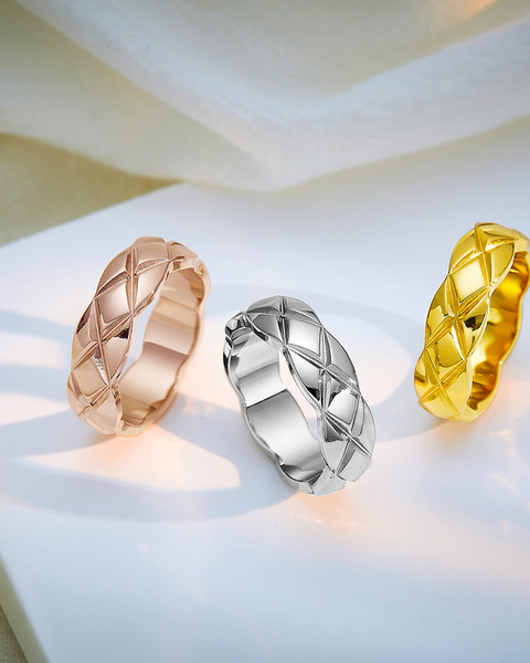 Woven Texture Women's Ring