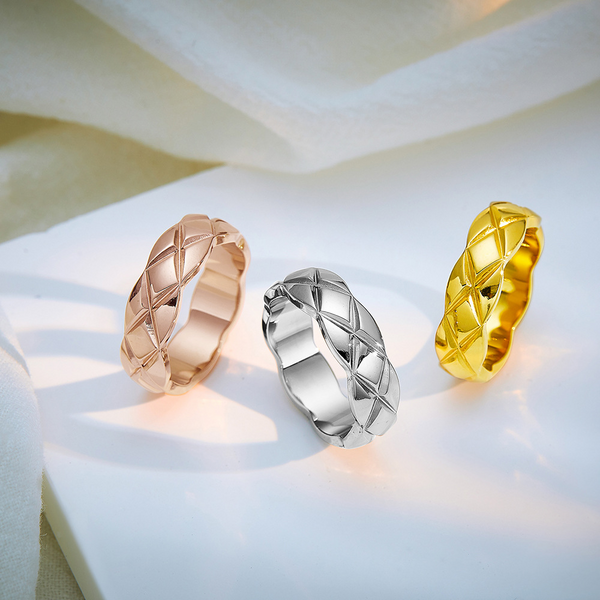 Woven Texture Women's Ring