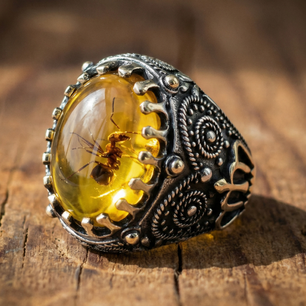 Vintage Amber Ring