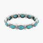 Retro ethnic style teardrop turquoise bracelet