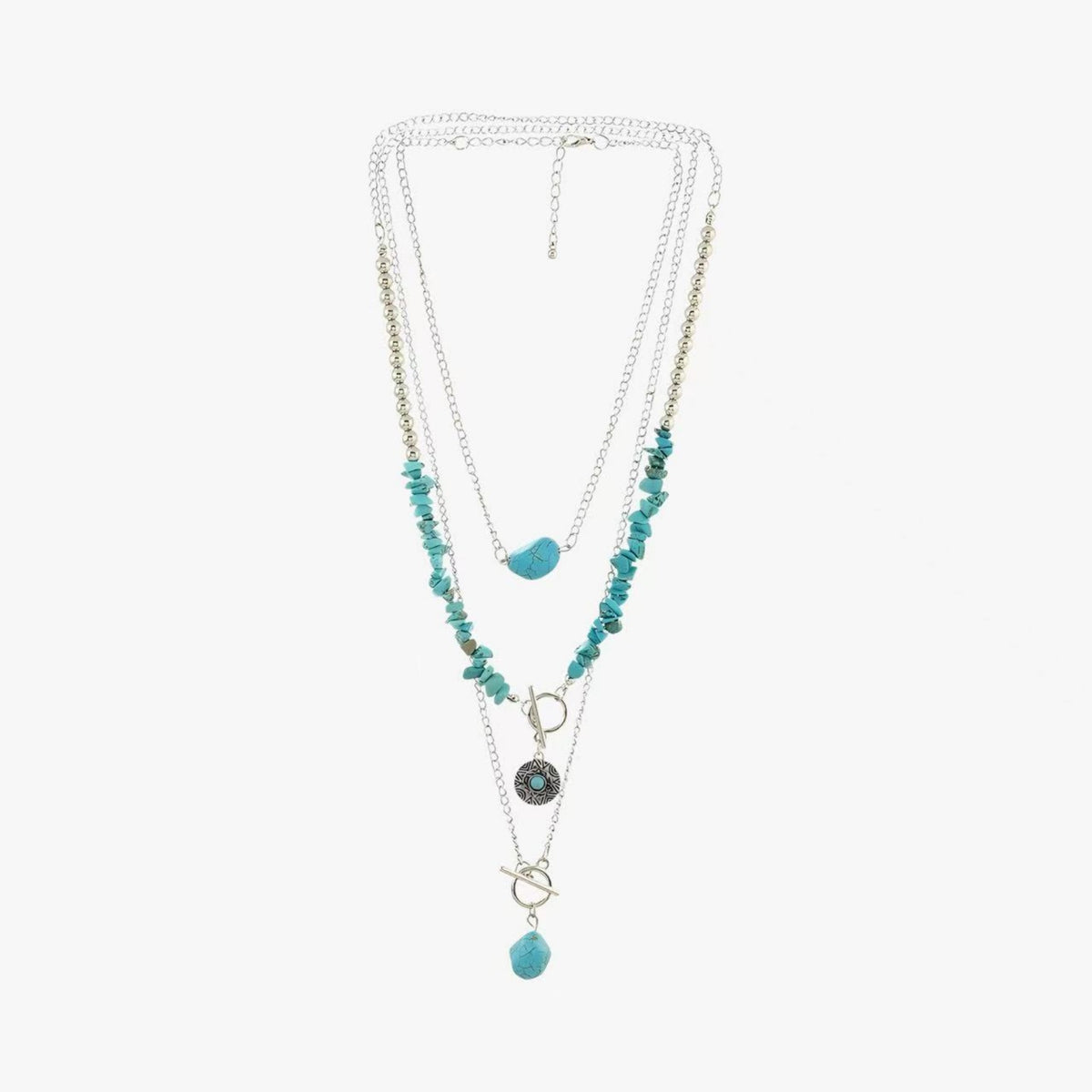 Turquoise Natural Shape Western Style Necklace