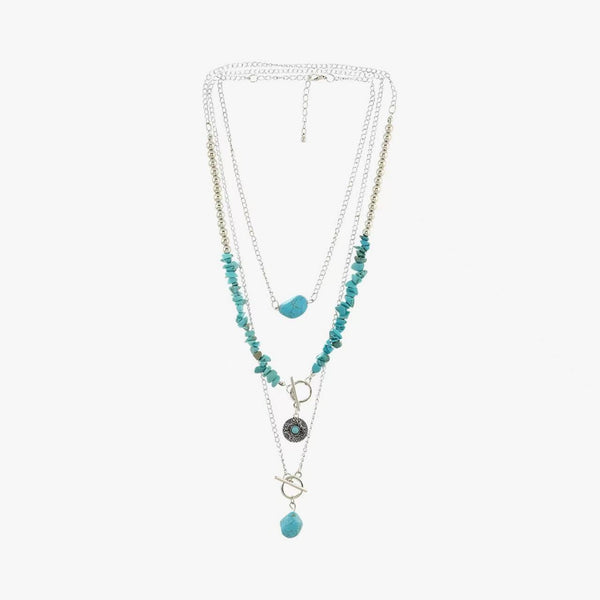 Turquoise Natural Shape Western Style Necklace