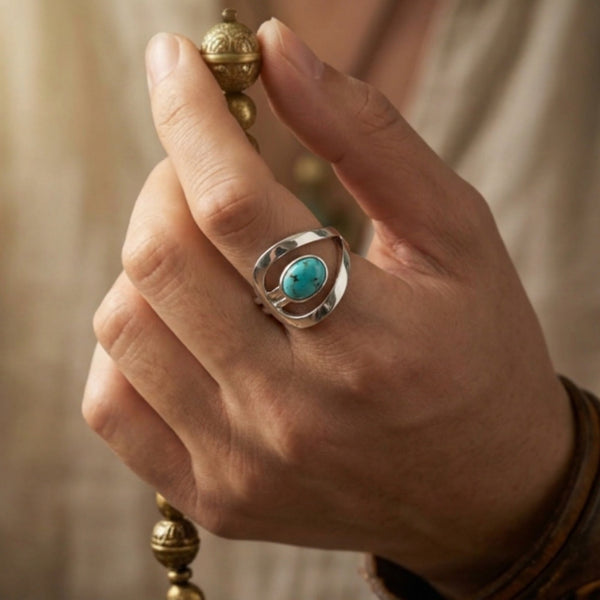 Oval Turquoise Ring