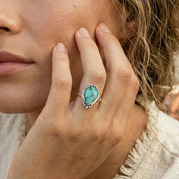 Teardrop Turquoise Ring