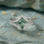 Emerald Lattice Ring