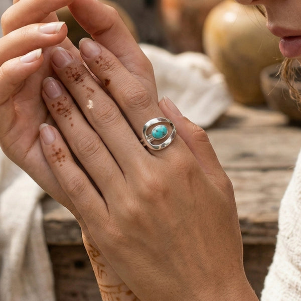 Oval Turquoise Ring