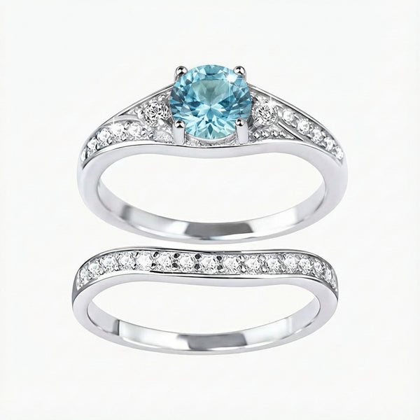 Heart Vow Ring Set