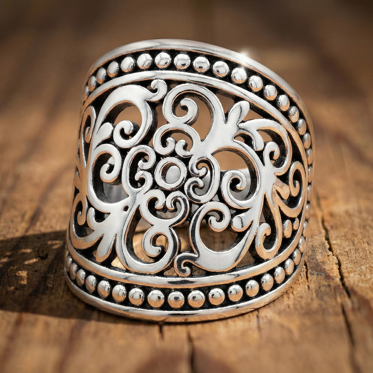 Handcrafted Filigree Design Ring