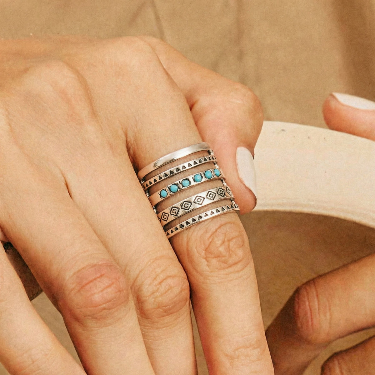 Multi Layer Stacking Design Ring