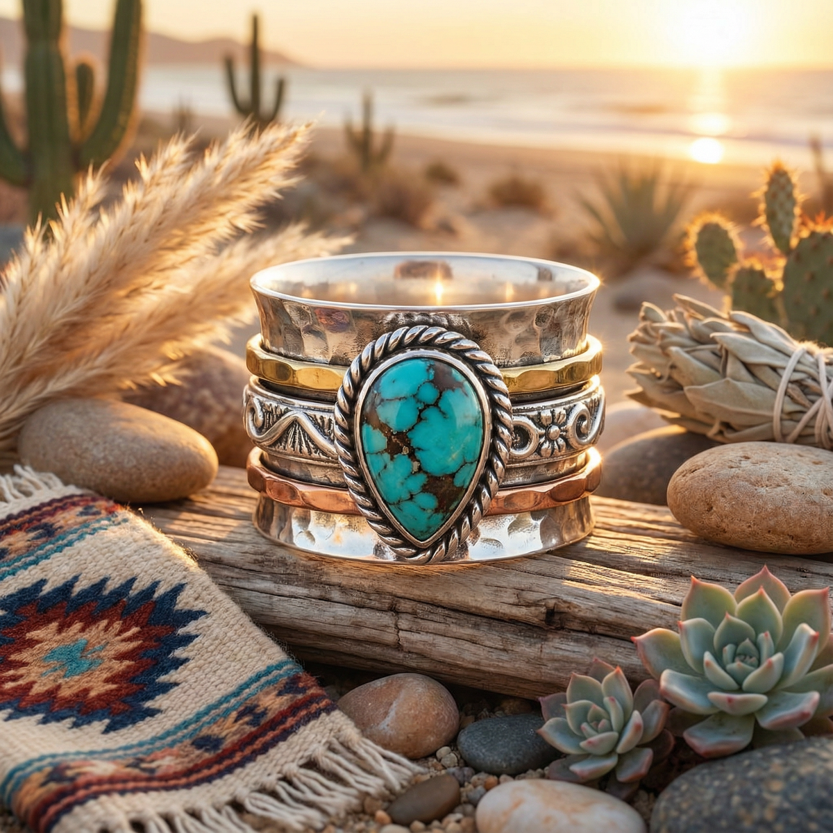 Sage Tears Ring