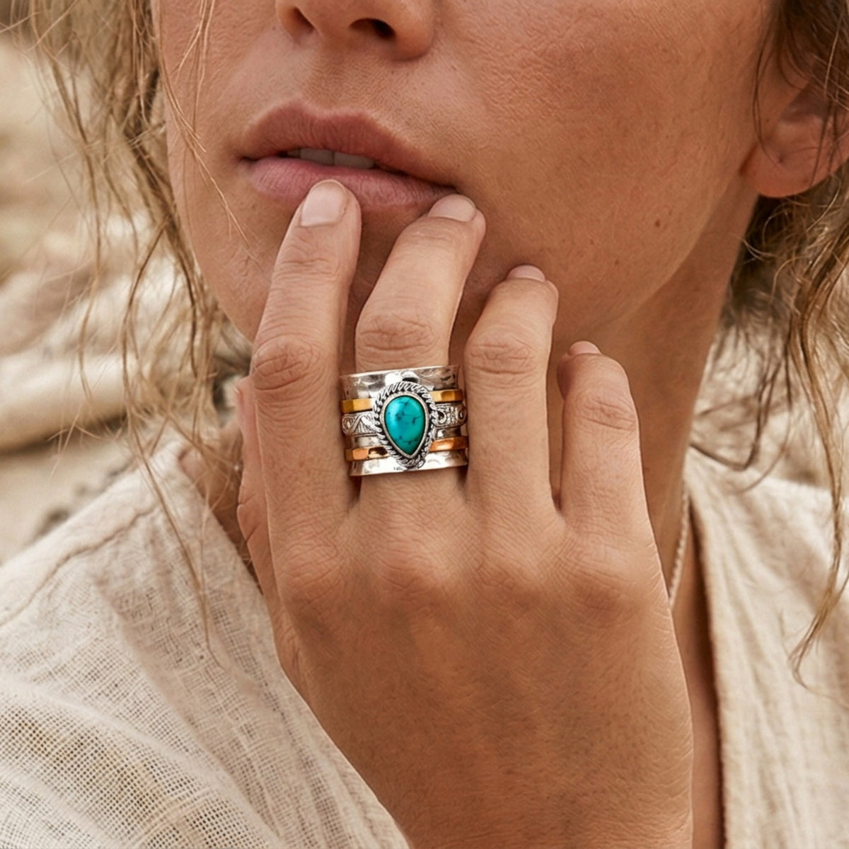 Turquoise Spinner Ring