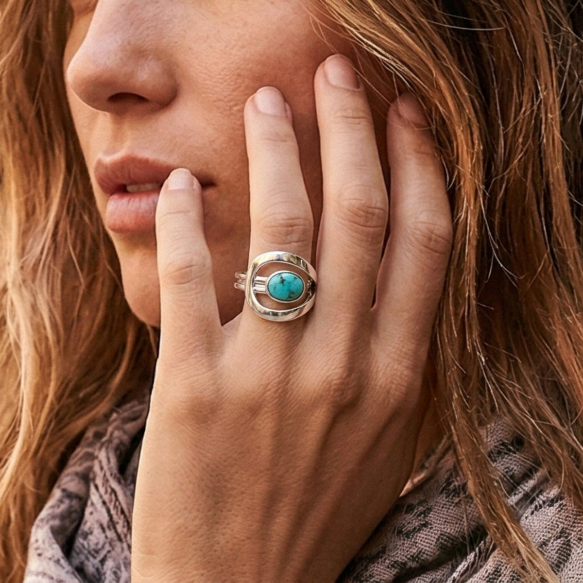 Oval Turquoise Ring
