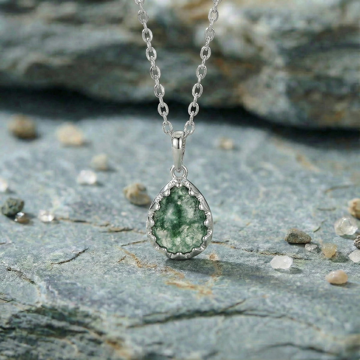 Verdant Rainstone Necklace