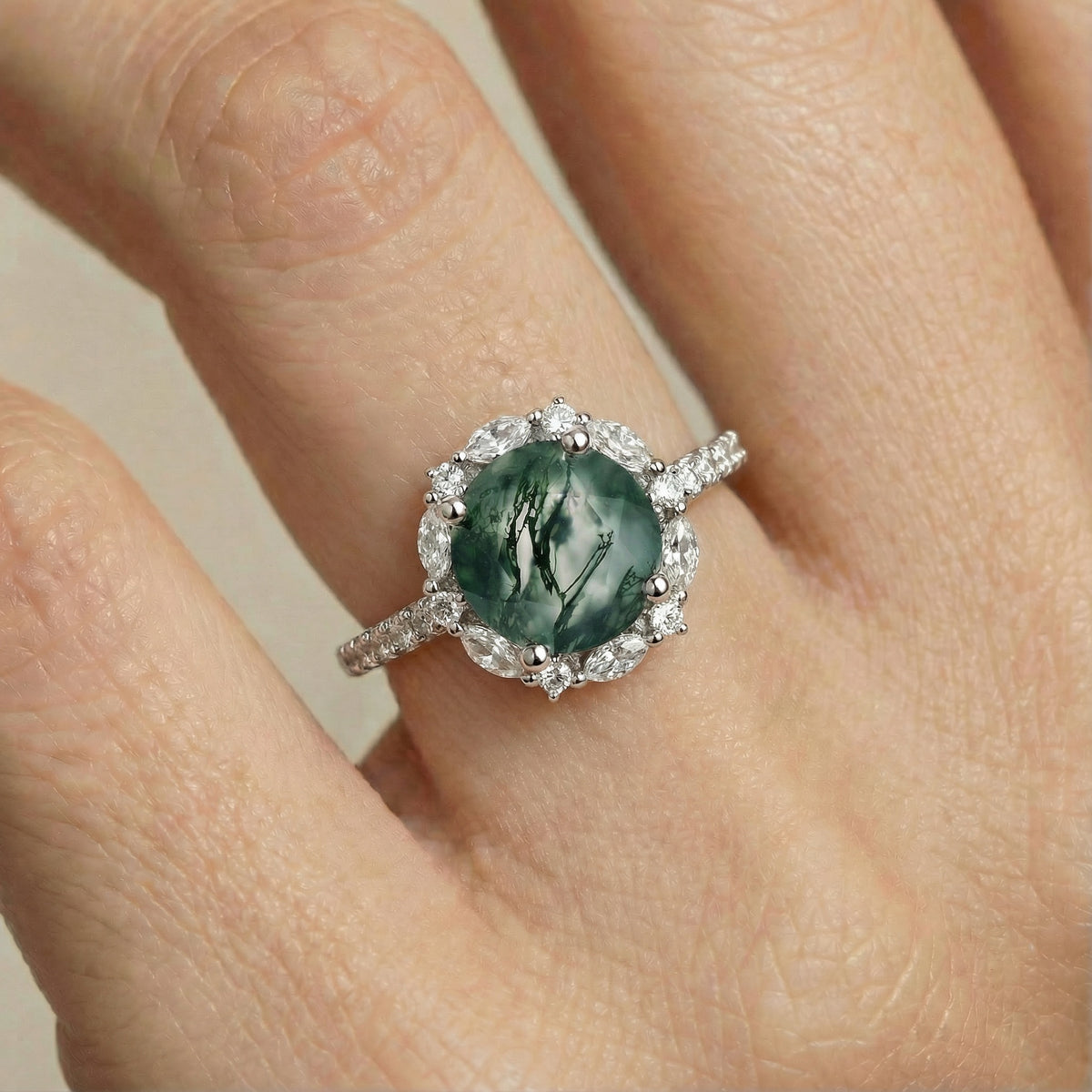 Emerald Bloom Ring