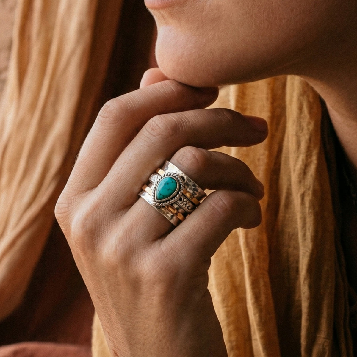 Turquoise Spinner Ring