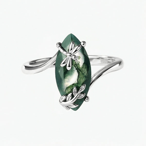 Leafwhisper Dragonfly Ring