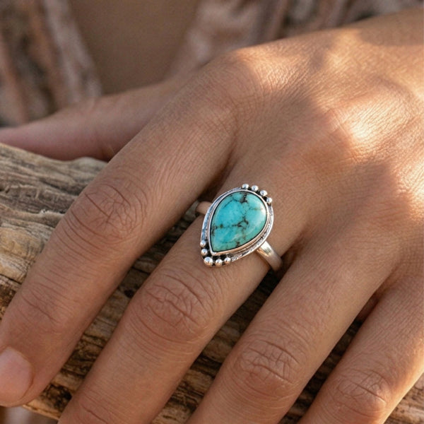 Teardrop Turquoise Ring