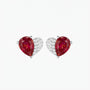 Half Heart Studs Earrings