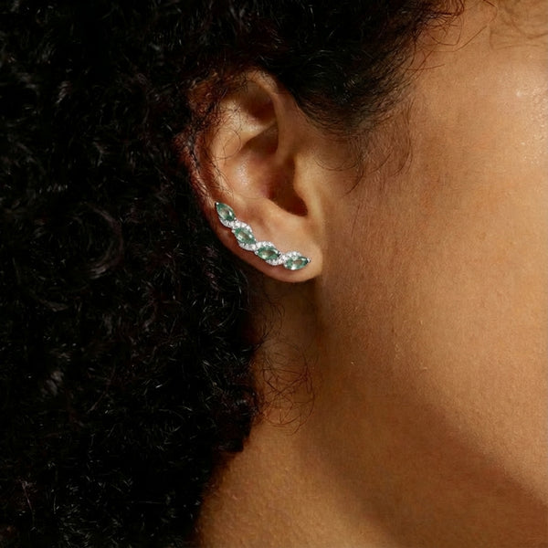 Verdant Wave Earrings