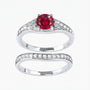 Heart Vow Ring Set