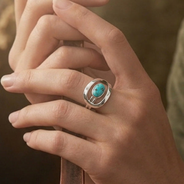 Oval Turquoise Ring