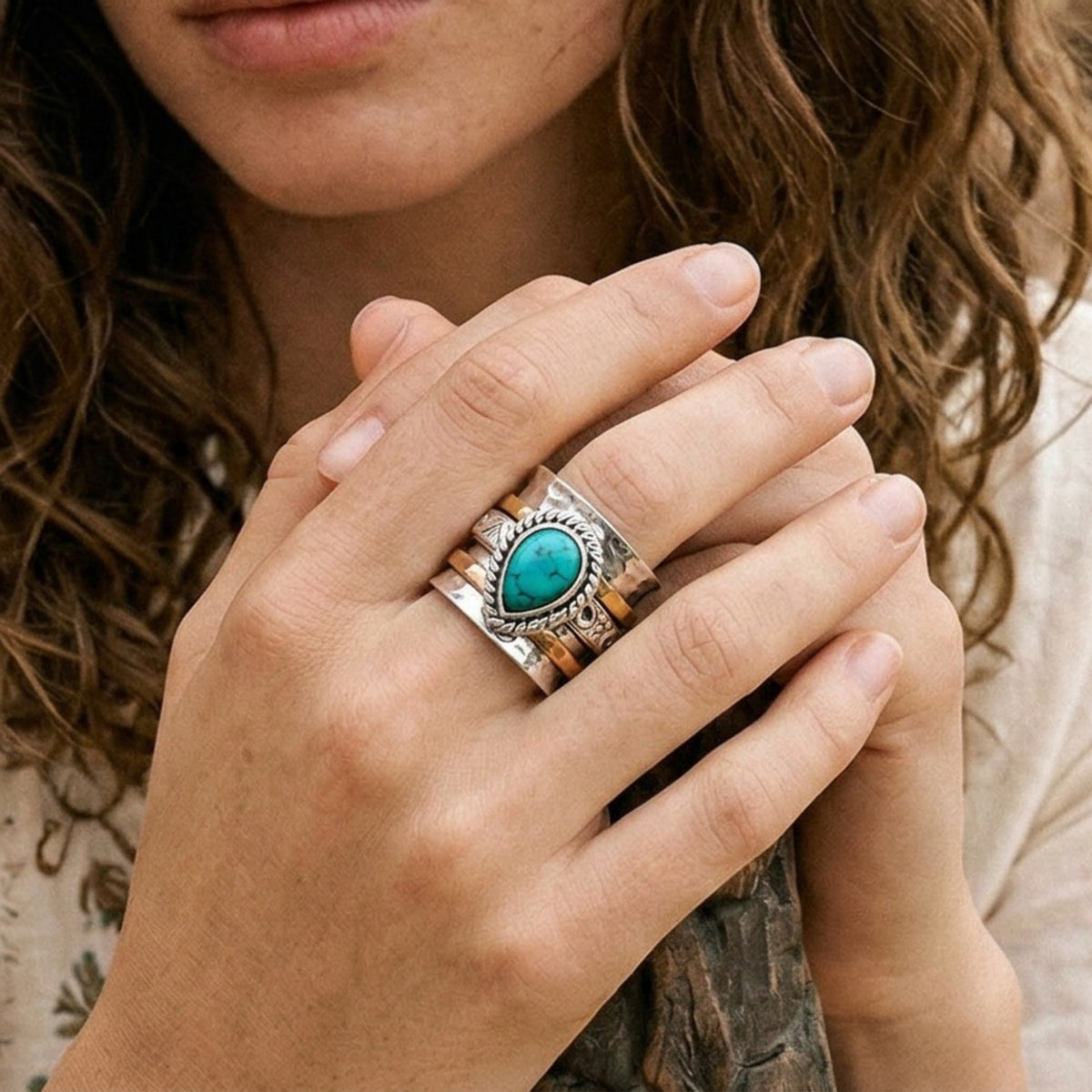 Turquoise Spinner Ring