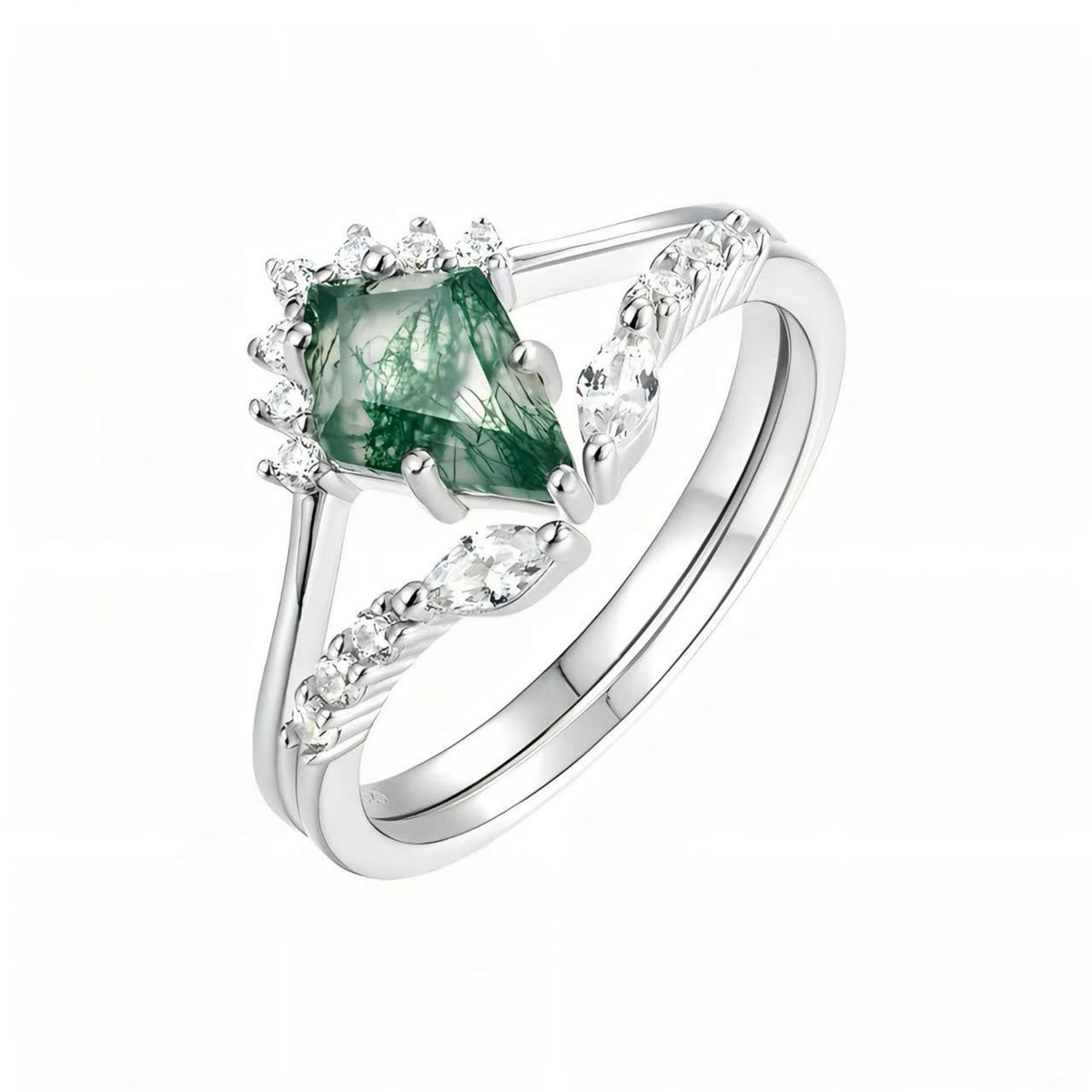 Emerald Lattice Ring