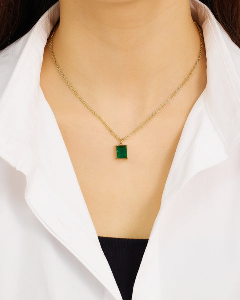 Emerald Grace Pendant Necklace