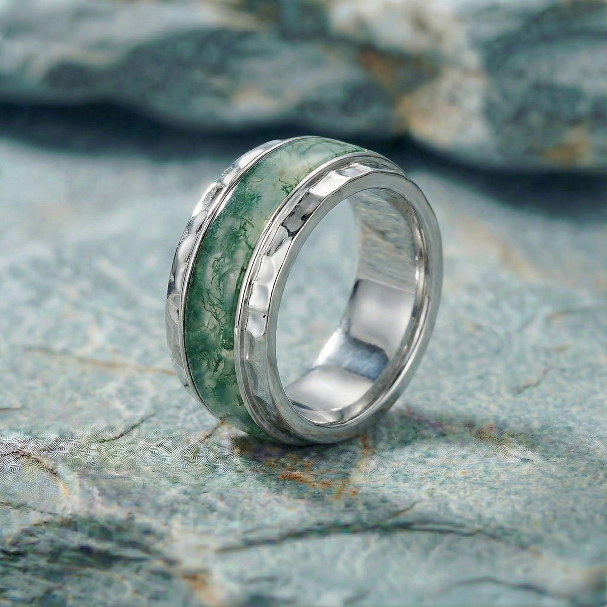 Hammered Earth Ring