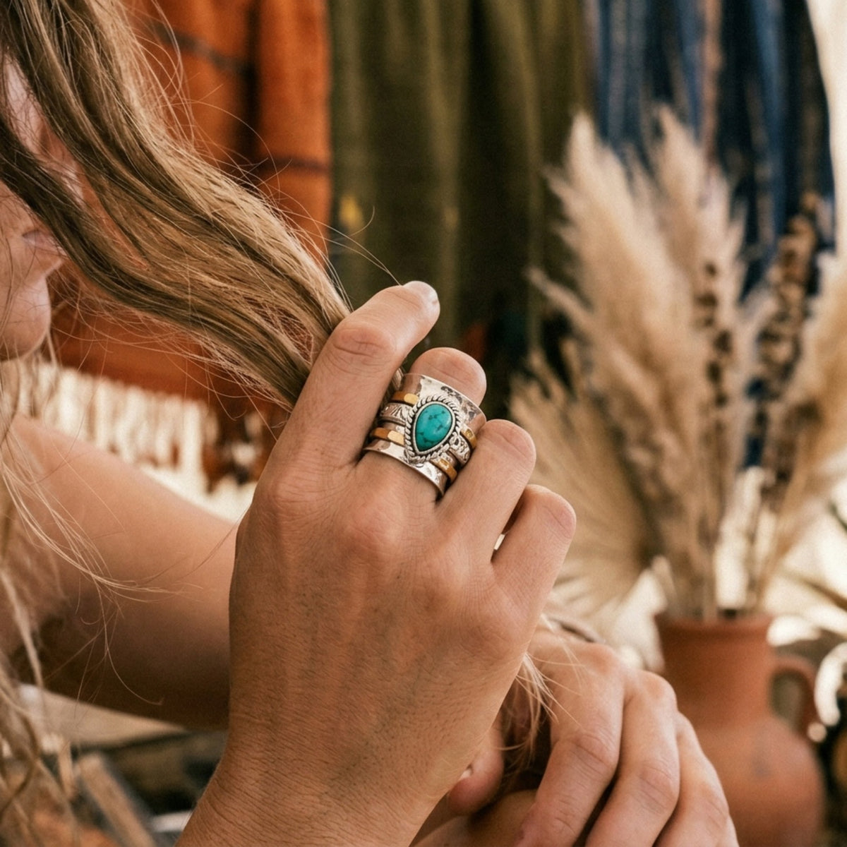 Turquoise Spinner Ring