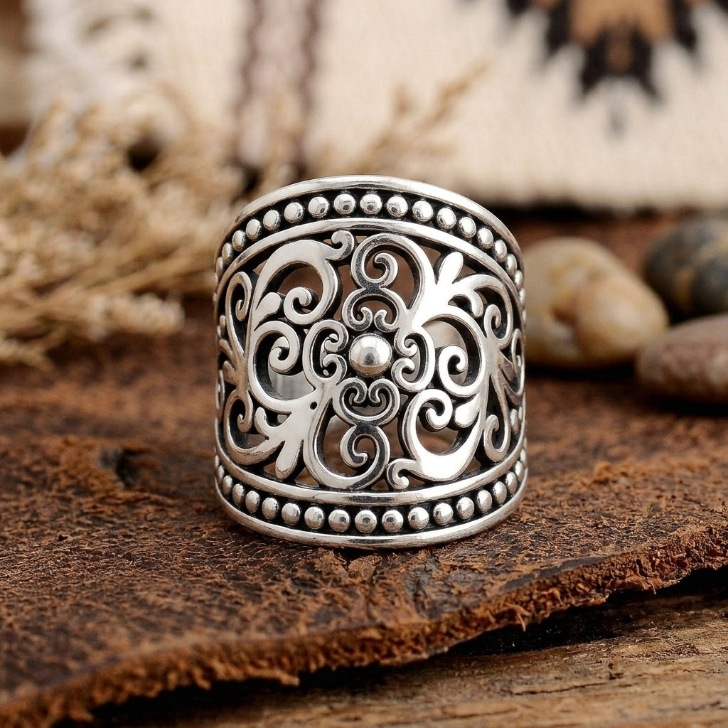 Handcrafted Filigree Design Ring