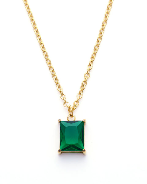 Emerald Grace Pendant Necklace