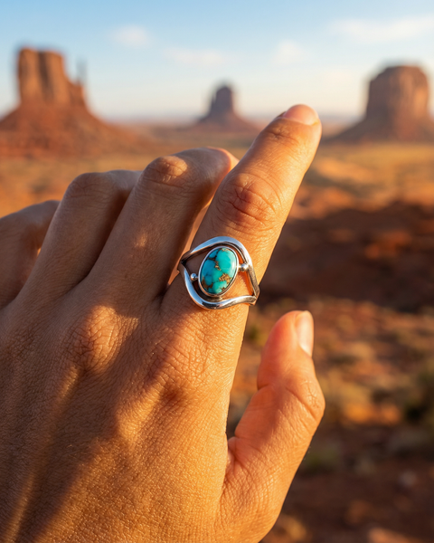 Desert Sky Turquoise Ring