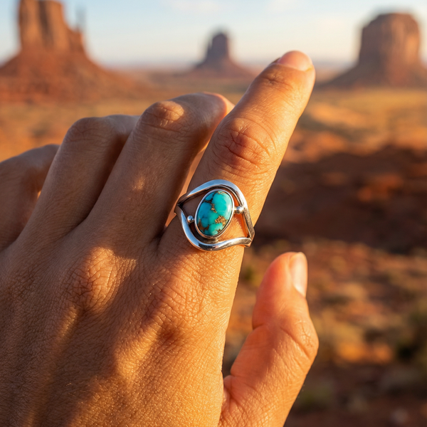 Desert Sky Turquoise Ring