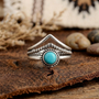 Triangle Heart Ring