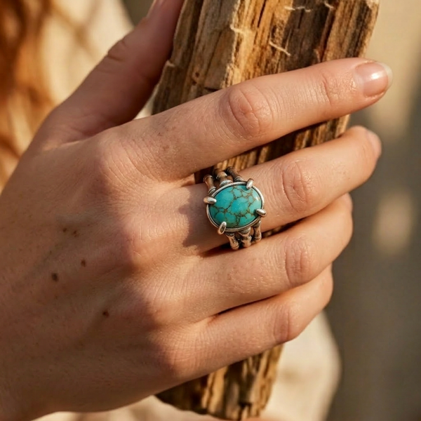 Turquoise Solitaire Ring