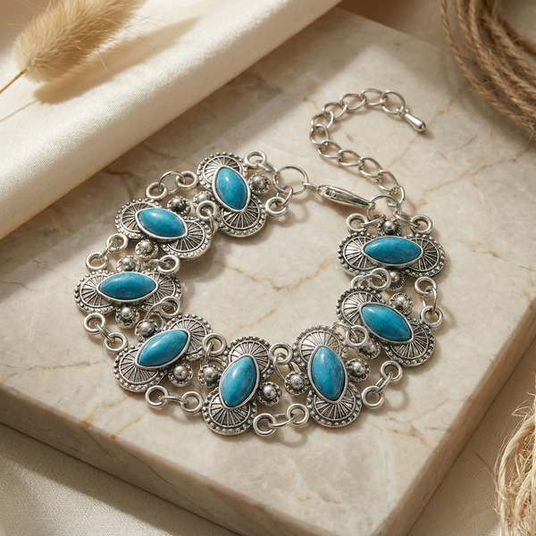 Desert Bloom Turquoise Bracelet