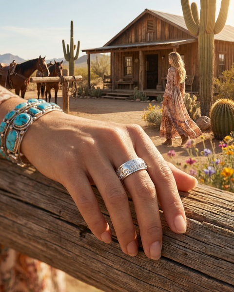 Filigree Openwork Carving Ring