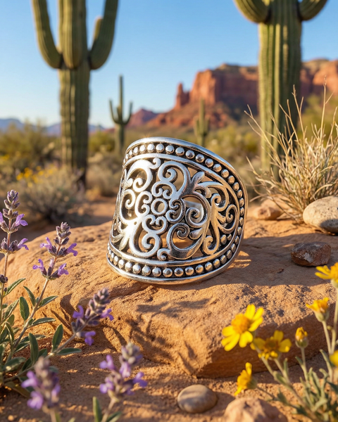 Handcrafted Filigree Design Ring