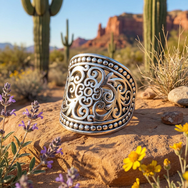 Handcrafted Filigree Design Ring