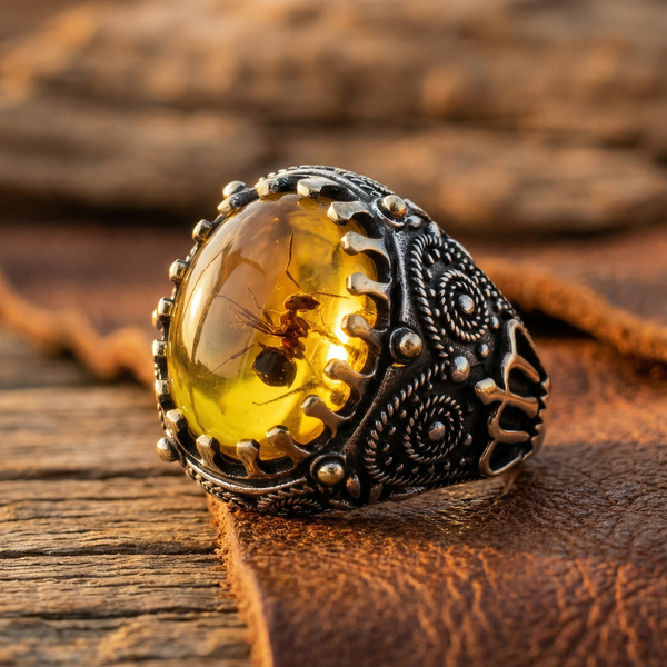 Vintage Amber Ring